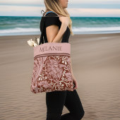 Retro Rust floral Art Nouveau May Morris Arcadia Tasche