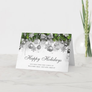 Retro-rüstige Weihnachtsdekoration Firmen-Grußkart Feiertagskarte