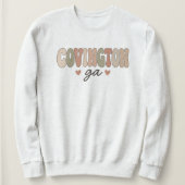 Retro Rustikal Covington Georgia Sweatshirt (Design vorne)