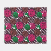 Retro, rustikal, Leute Fleecedecke (Vorderseite (Horizontal))