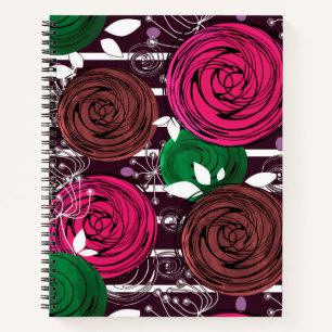 Retro, rustikal, Leute Notizblock