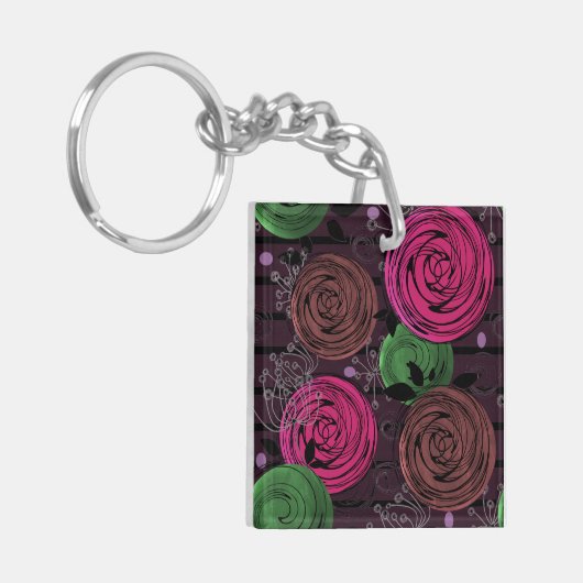 Retro, rustikal, Leute Schlüsselanhänger (Vorderseite links)