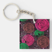 Retro, rustikal, Leute Schlüsselanhänger (Vorderseite)