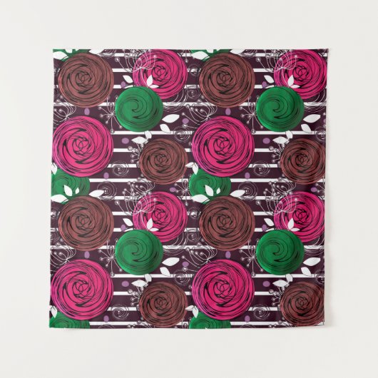 Retro, rustikal, Leute Wandteppich (Vorderseite)