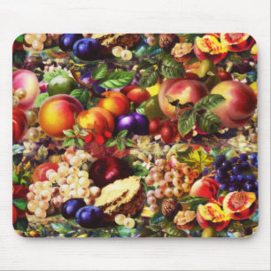 Retro Rustikale Frische Sommer Tropische Früchte G Mousepad