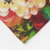 Retro Rustikale Sommer Tropisches Obst Gemüse Fleecedecke (Ecke)
