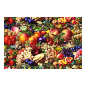 Retro Rustikale Sommer Tropisches Obst Gemüse Fotodruck (Vorne)