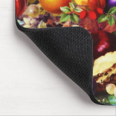 Retro Rustikale Sommer Tropisches Obst Gemüse Mousepad (Ecke)