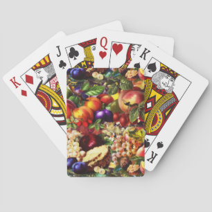 Retro Rustikale Sommer Tropisches Obst Gemüse Spielkarten