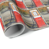 Retro-Rusty-Gaspumpe Geschenkpapier (Rolleneckpunkt)