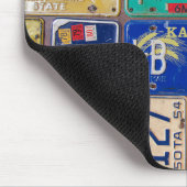 Retro Rusty License Teller Mousepad (Ecke)