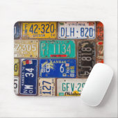 Retro Rusty License Teller Mousepad (Mit Mouse)