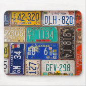 Retro Rusty License Teller Mousepad (Vorne)