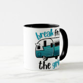 Retro RV Aquamarine BFTG Kaffee Tasse (VorderseiteRechts)