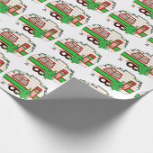 Retro RV Camper | CAMPING Geschenkpapier (Ecke)