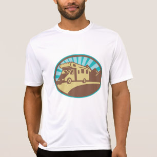 Retro-RV-Campervan-Bergabenteuer-Vintage-Sonne T-Shirt