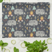 Retro-RV-Camping Geschirrtuch (Gefaltet)