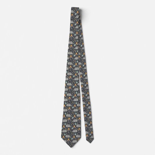 Retro RV Camping Neck Tie Krawatte (Vorderseite)