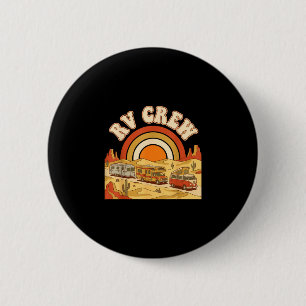 Retro-RV-Crew Familien-Camping-Straßenabenteuer  Button