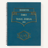 Retro RV Motorhome Reisejournal Notizblock (Vorderseite)