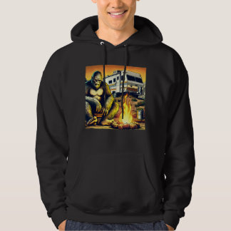 Retro RV Sasquatch Camping Hoodie