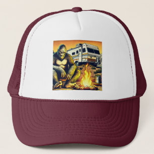 Retro RV Sasquatch Camping Truckerkappe
