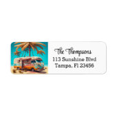 Retro RV und Palmen (Vorne)