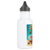 Retro RV und Palmen Edelstahlflasche (Links)