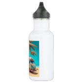 Retro RV und Palmen Edelstahlflasche (Rechts)
