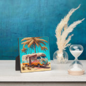 Retro RV und Palmen Fotoplatte (InSitu)