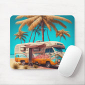 Retro RV und Palmen Mousepad (Mit Mouse)