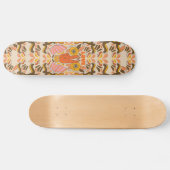 Retro & s Vintage Hippie-Print Skateboard (Horizontal)