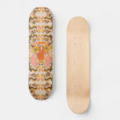 Retro & s Vintage Hippie-Print Skateboard (Vorderseite)