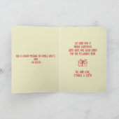 Retro Sad Santa Enttäuschung Funny Weihnachten Karte (Innenseite)