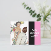 Retro Sadie Hawkins Tanz Einladungen (Stehend Vorderseite)