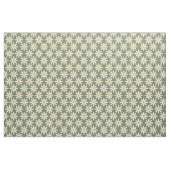 Retro Sage Green Daisies Blumenmuster Stoff (Fat Quarter (45,7 x 55,9 cm))
