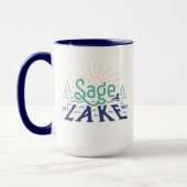 Retro Sage Lake 15oz Tasse (Links)