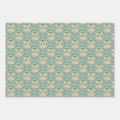 Retro Sage Sand Cheerleader Mandala Diamond Tile Geschenkpapier Set (Vorderseite 3)