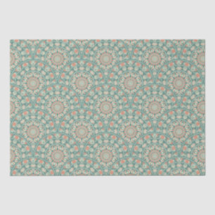 Retro Sage & Sand Verziert Mandala Art Deco Seidenpapier