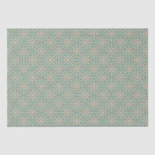 Retro Sage & Sand Verziert Mandala Deko Ogee Fans Seidenpapier