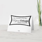 Retro sagen Sie Geburtstag Karte (Rückseite)