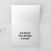 Retro sagen Sie Geburtstag Karte (Innenseite)