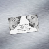 Retro sagen Sie Magnetische Visitenkarte (Beispiel)