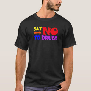 Retro sagt Nein zu Drogen T-Shirt