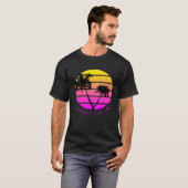 Retro Saint Lucia Beach T-Shirt (Vorne ganz)