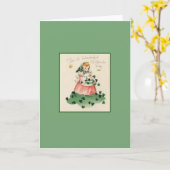 Retro Saint Patrick's Day Grußkarte Karte (Gelbe Blume)