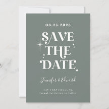 Retro-Salbei-Grün-Save-the-Date-Karte