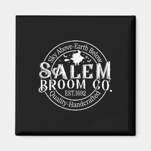 Retro Salem Broom Company Est 1692 Maschinenhalle Magnet