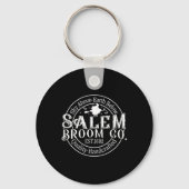 Retro Salem Broom Company Est 1692 Massachusetts Schlüsselanhänger (Vorderseite)