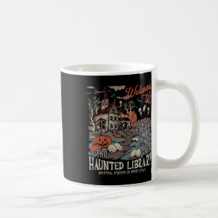 Retro Salem Herzlich Willkommen im Spuk Bibliothek Kaffeetasse